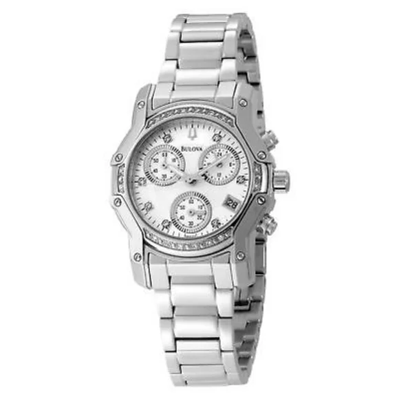 Bulova Wintermoor Casual Diamond Dial Watch Bulova Casual Diamonds Mens Watch 98D114 – TimeSquareUnlimited main image 3
